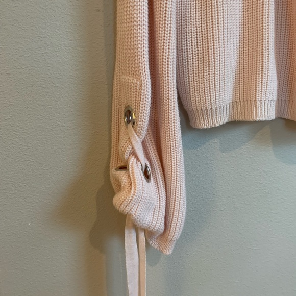 Lulus Oversized Pink Sweater XS - Picture 3 of 6